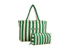 Bolsa Listrada em Algod�o Atoalhado Personalizada